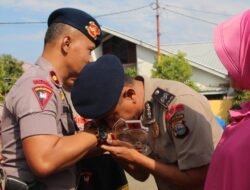 Enam Personil Brimob Yon C Pelopor ke Polres, Dilepas Dengan Acara Sangkur