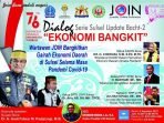 JOIN Gelar Dialog Kebangkitan Ekonomi. Bupati Bone Harapkan Dukungan Wartawan