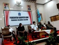 Bupati Bone dan Forkopimda ikuti Vicon Rakor Penanganan Covid 19, Vaksinasi dan Pemulihan Ekonomi.