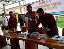 Bukti Keseriusan, Polres Bone Tangkap Tiga Pelaku Narkoba Jaringan Lapas