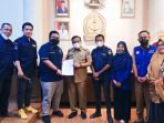 Bahas Rencana Pelantikan, Ketua Karang Taruna Temui Bupati
