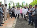 HPN Diwarnai Aksi Demo, Puluhan Jurnalis Desak Kabag Prokopim Dicopot