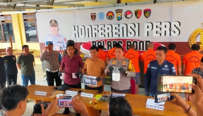 1,2 Kg Sabu Gagal Edar di Bone, Polisi Bekuk 6 Pelaku