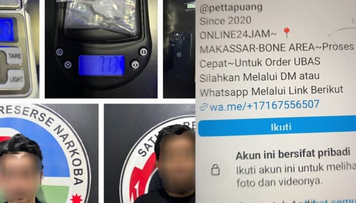 Transaksi Sabu via Instagram, Pemilik Akun Puang UB Ditangkap