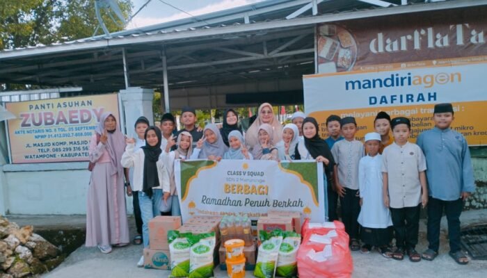 Ajarkan Murid Empati, SDN 2 Manurunge Berbagi dengan Anak Panti Asuhan