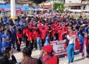 Ribuan Warga Mamasa Meriahkan Jalan Santai HUT ke 80 RI 