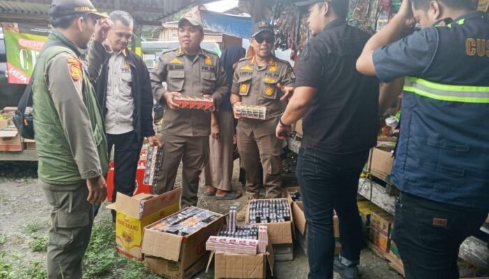 Aparat Sisir 4 Kecamatan, 66 Ribu Batang Rokok Ilegal Disita
