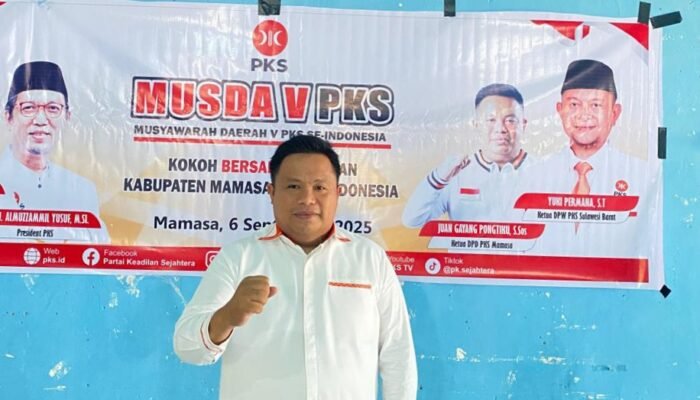 Juan Gayang Pongtiku Nakhodai PKS Mamasa 2025–2030