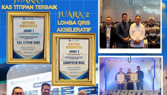 Bone Mantap di Jalur Digital, Sabet Juara 2 QRIS Akseleratif BI Sulsel