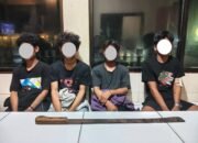Polisi Amankan Empat Pemuda Gegara Tawuran Dipicu Balap Liar