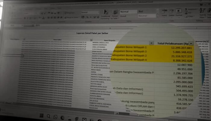 Empat Pemenang Tender dan Jejak Masalah Proyek Cetak Sawah Bone