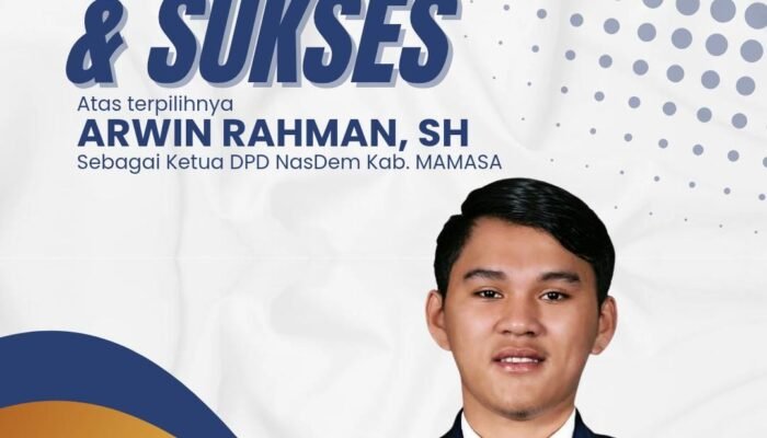 Breaking News: Arwin Rahman Tona Resmi Pimpin DPD Partai NasDem Mamasa