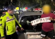 Polantas Bone Tertibkan Pengendara Berpelat Nomor Palsu