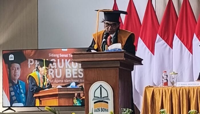 IAIN Bone Panen Profesor, Andi Sugirman Resmi Guru Besar Hukum Tata Negara