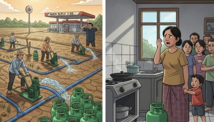 Bone Krisis Elpiji: Sawah Terlayani, Warga Tersisih