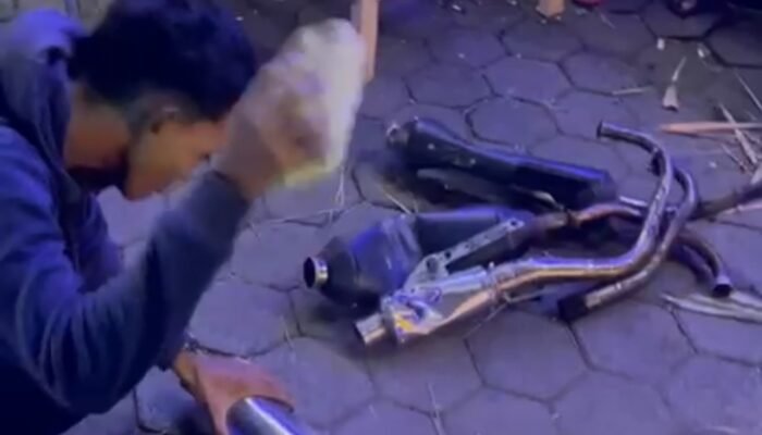Tegas demi Kenyamanan Warga, Polisi Tertibkan Knalpot Brong