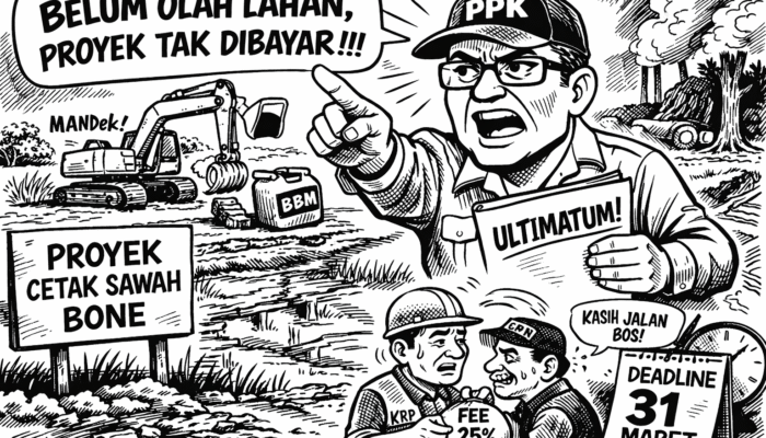 Dana Ditahan, PPK Ultimatum Proyek Cetak Sawah Bone
