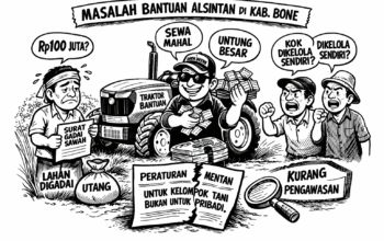 Petani di Bone Gadaikan Sawah, Diduga Untuk Bayar Bantuan Jonder Kementan