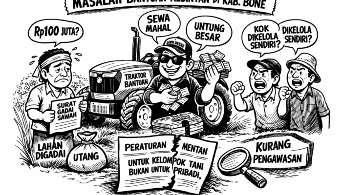 Petani di Bone Gadaikan Sawah, Diduga Untuk Bayar Bantuan Jonder Kementan