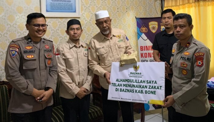 Ribuan Personel Polres Bone Salurkan Zakat Fitrah ke BAZNAS, Siap Dibagikan ke Mustahik