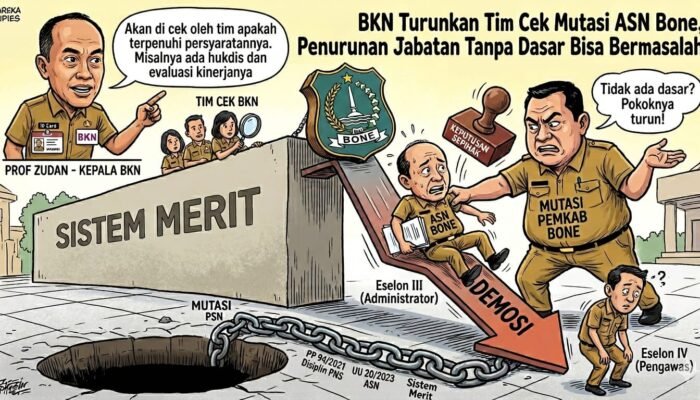 BKN Akan Cek Mutasi ASN Bone, Dugaan Demosi Tanpa Dasar Disorot