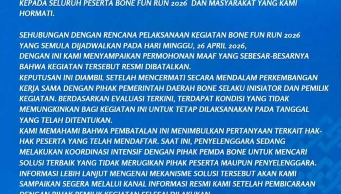 Nomor Pribadi Disebar, Pejabat Bone Diserbu Keluhan Peserta Event Batal