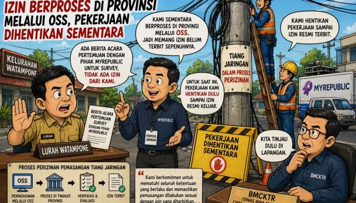 MyRepublic Klaim Izin Berjalan, Pekerjaan Tiang Dihentikan