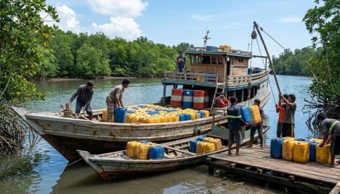 Jalur Muara Awangpone Disinyalir Jadi Rute Ilegal Solar Subsidi