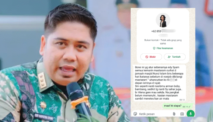 Pesan Misterius Tuding Kendalikan Mutasi ASN Bone, Edy Saputra: Itu Fitnah!! 