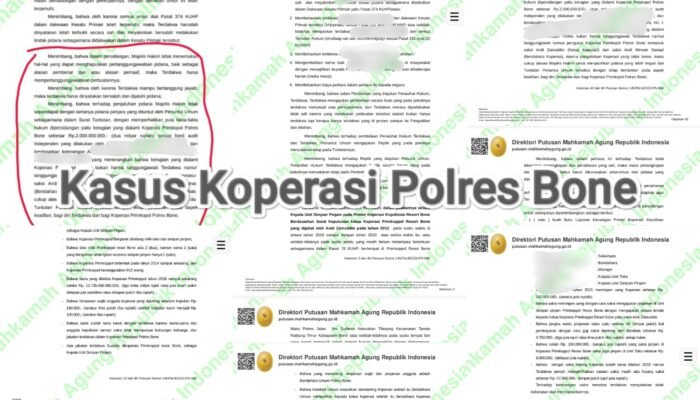 Putusan Pengadilan Bongkar Kasus Koperasi Polres Bone, Tanggung Jawab Mengambang, Anggota Menunggu Hak