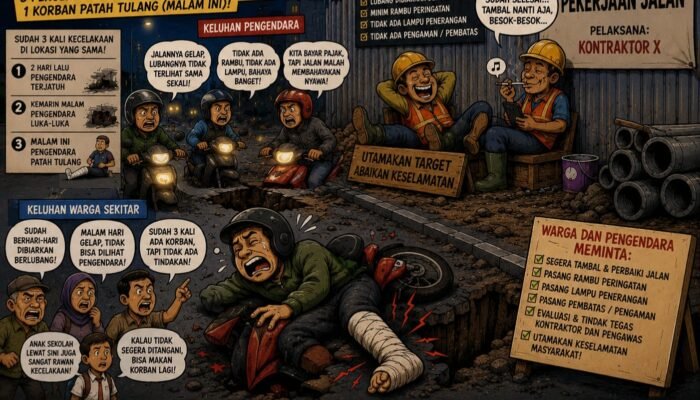 Proyek Jalan di Bone Makan Korban