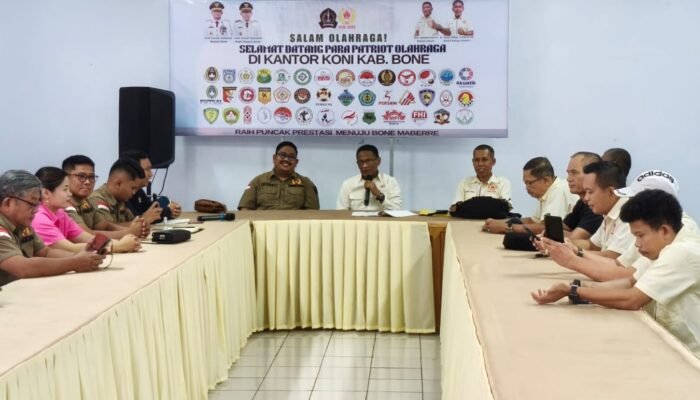 Matangkan Langkah Menuju Porprov, KONI Torut Sambangi Bone