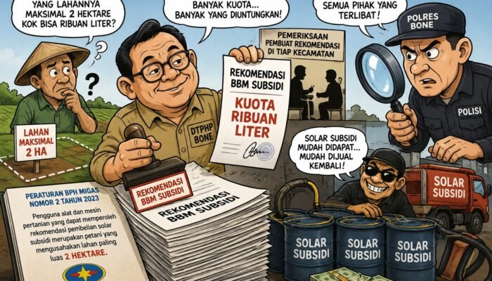 Kabid DTPHP Bone Diperiksa Polisi, Kasus Rekomendasi Solar Subsidi Terus Didalami