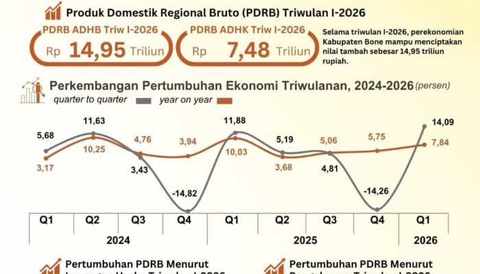 BPS: Ekonomi Bone Tumbuh 7,84 Persen