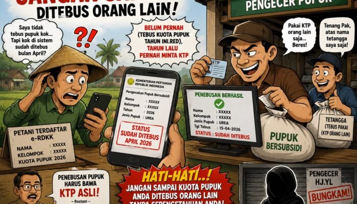 Kuota Pupuk Petani di Bone Ditebus Orang Lain, Pengecer Bungkam saat Dikonfirmasi
