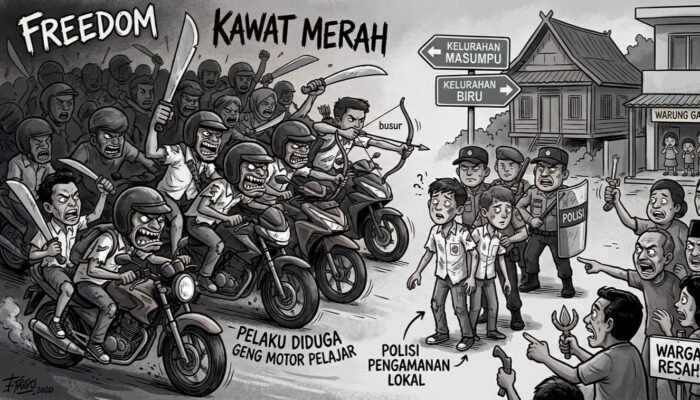 Bawa Parang dan Busur, Kelompok Menyerupai Geng Motor di Bone Bikin Resah