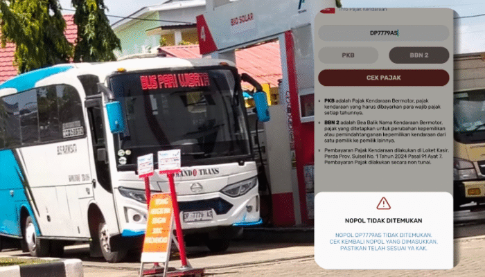 Bus Diduga Bernopol Bodong Lolos Isi Solar Subsidi di SPBU Karella