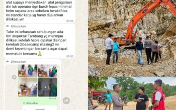 Pasca Operator Tewas, Inspektur Tambang Dikabarkan akan Turun, Penambang Mendadak Diinstruksikan Lengkapi APD