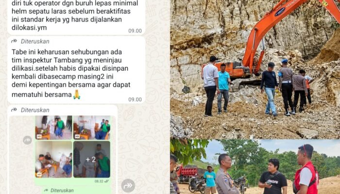 Pasca Operator Tewas, Inspektur Tambang Dikabarkan akan Turun, Penambang Mendadak Diinstruksikan Lengkapi APD
