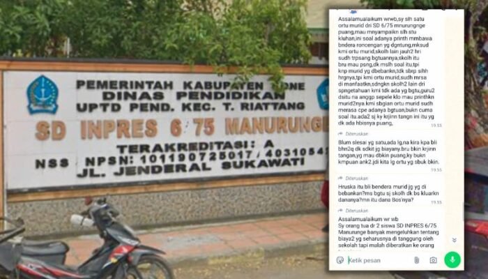 Tugas Kerajinan dan Pengadaan Bendera Dikeluhkan Orang Tua Murid SD Inpres 6/75 Manurunge