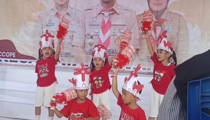 TK Petta Ponggawae Matuju Tampil Memukau di Lomba Gerak Lagu Perkemahan Awangpone