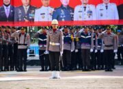 Membanggakan, Personel Muda Polres Bone Jadi Komandan Upacara HUT RI
