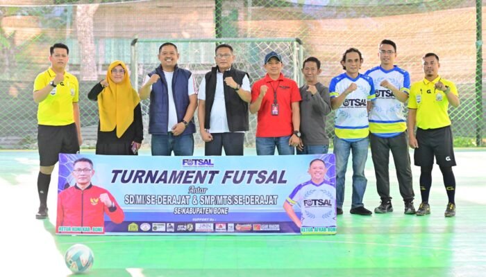 Askab Bone Gelar Turnamen Futsal Terbesar Tingkat SD-SMP