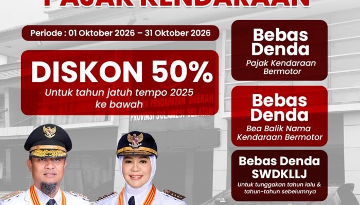 Tunggakan Pajak Kendaraan Dapat Diskon 50 Persen, Berlaku hingga 31 Oktober
