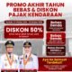 Tunggakan Pajak Kendaraan Dapat Diskon 50 Persen, Berlaku hingga 31 Oktober